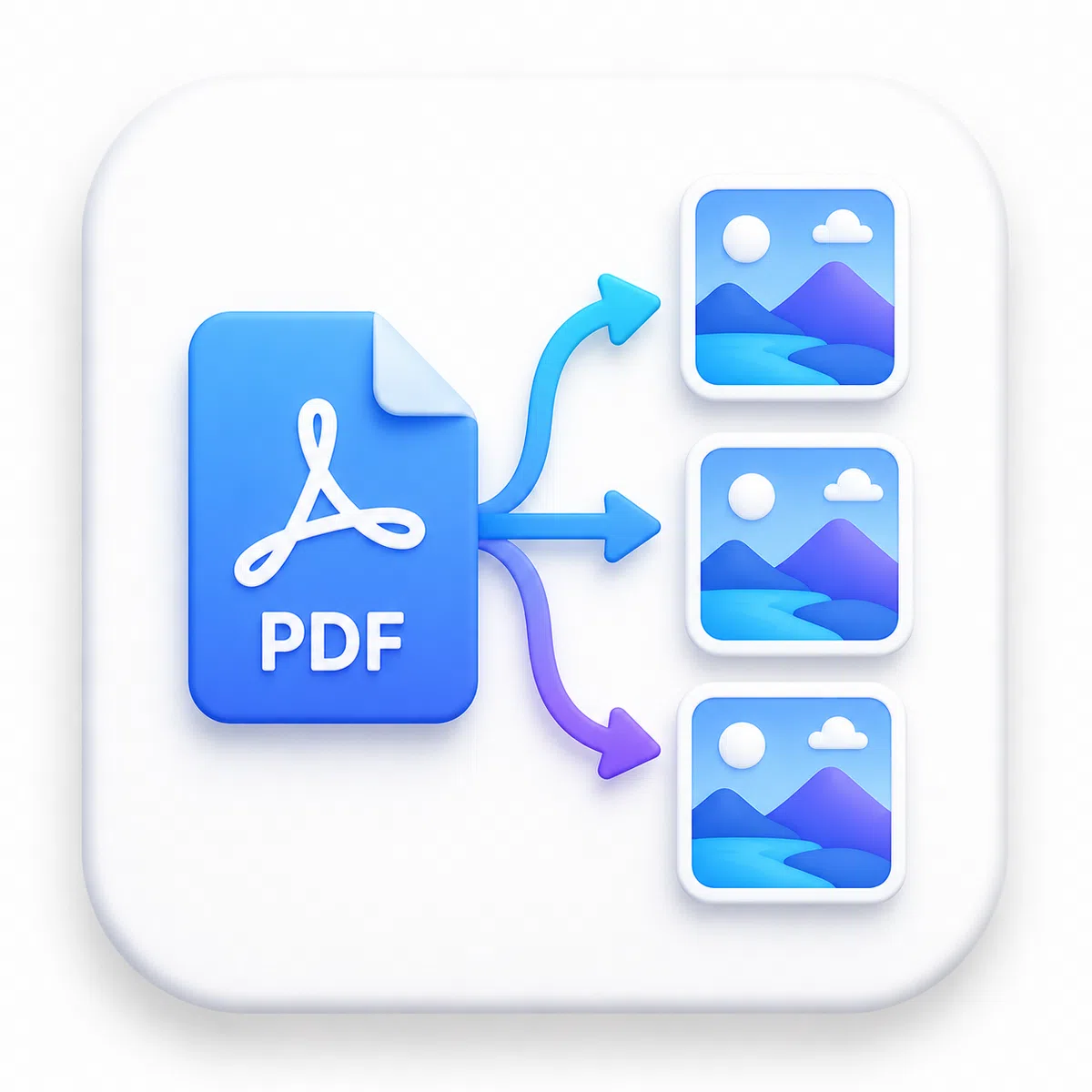 استخراج صفحات PDF وتحويلها إلى صور مستقلة