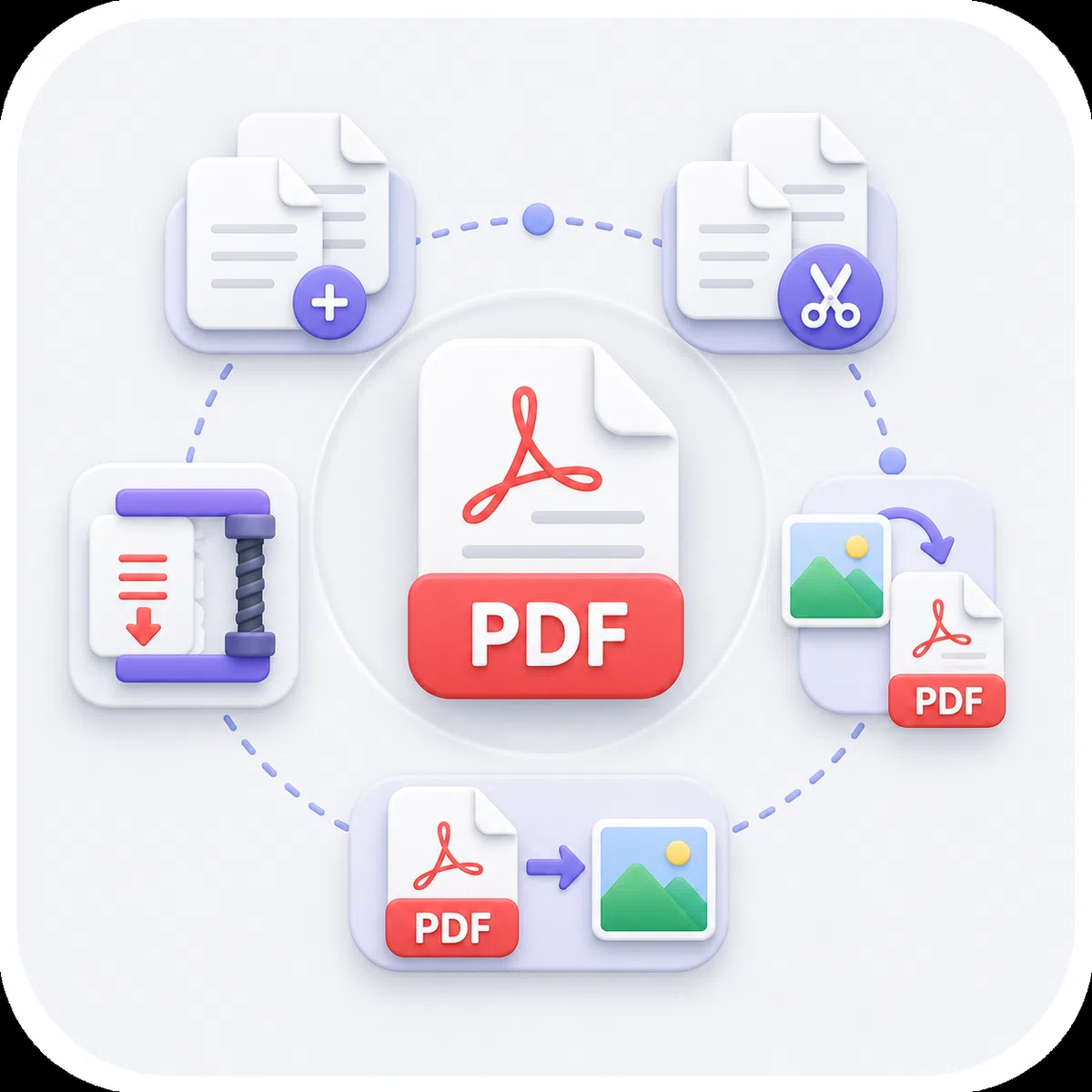 دمج عدة ملفات PDF داخل مستند واحد مرتب