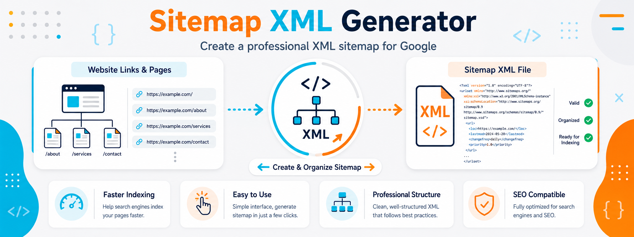 XML Sitemap generator for creating search engine sitemaps
