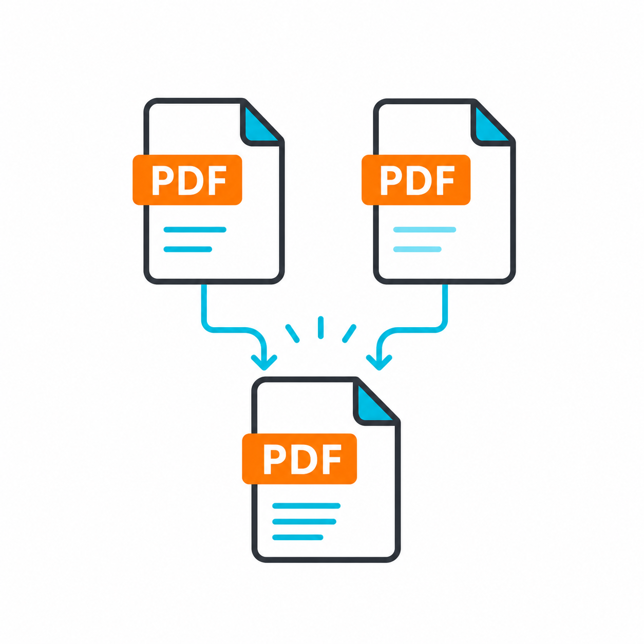 دمج ملفات PDF