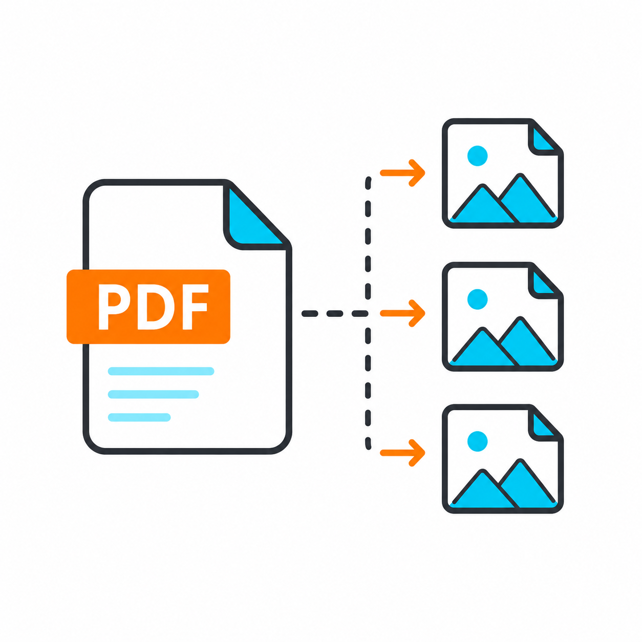 استخراج صفحات PDF كصور