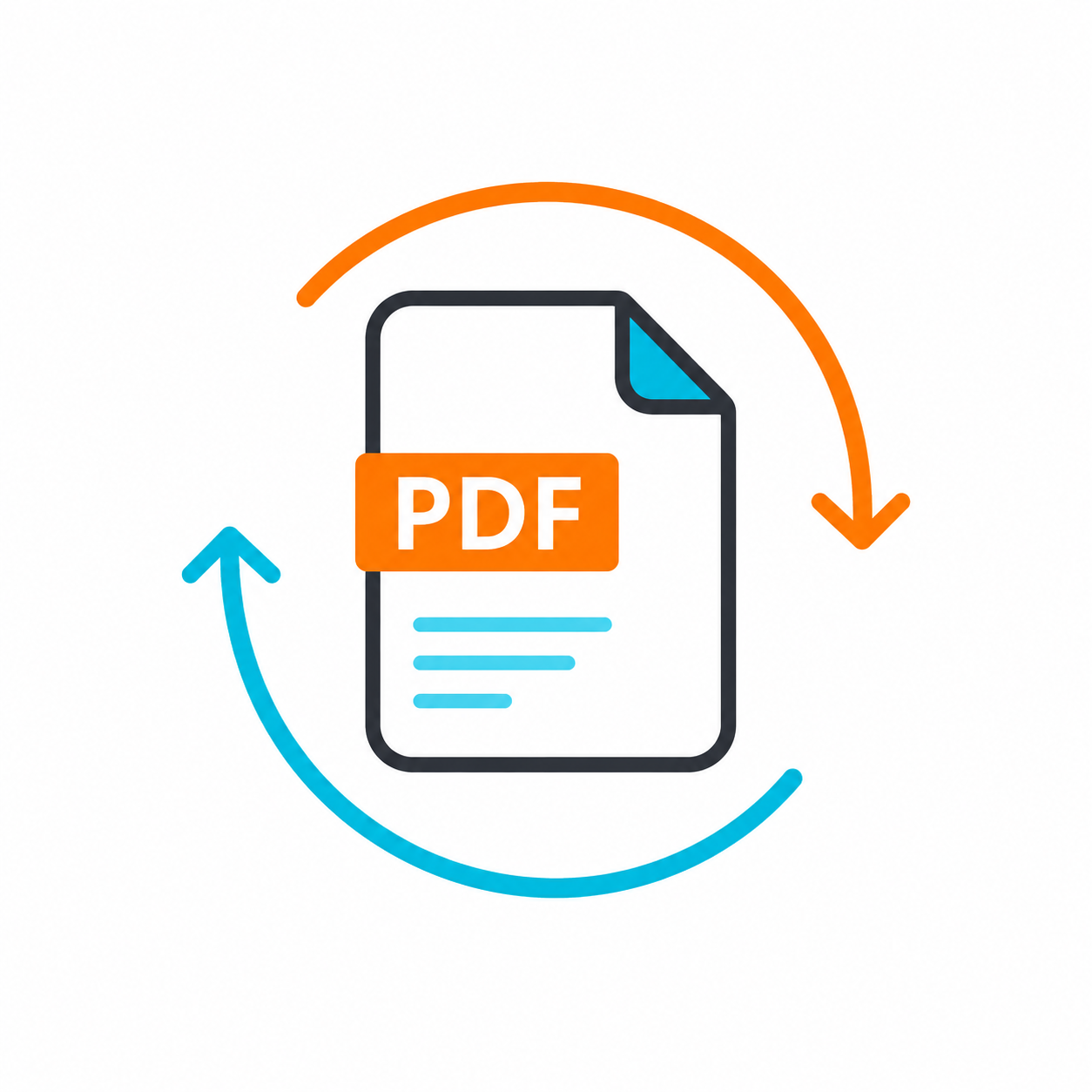 تدوير صفحات PDF