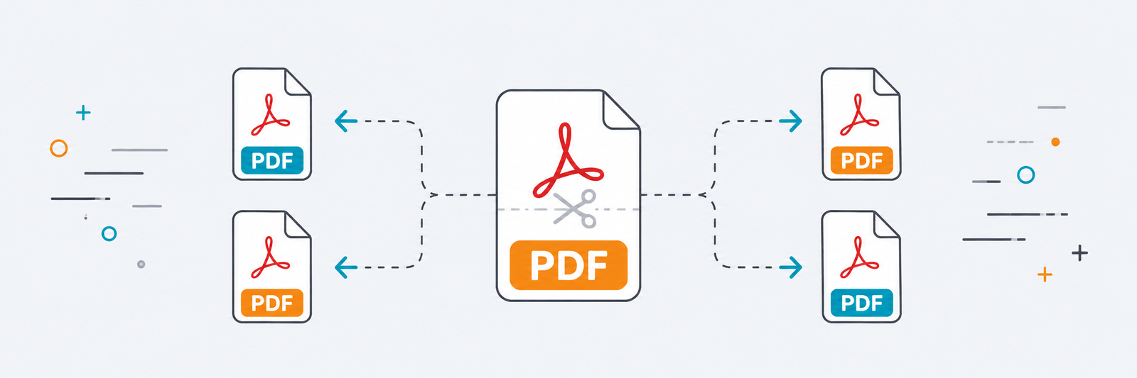 Split PDF لتقسيم ملف PDF واستخراج صفحات محددة