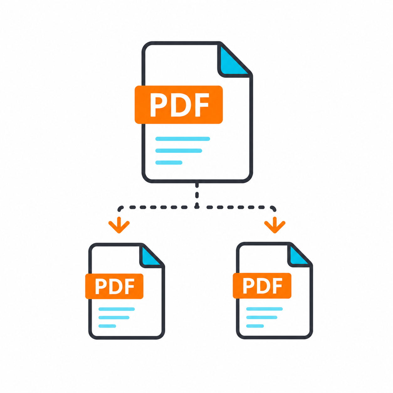 تقسيم ملف PDF