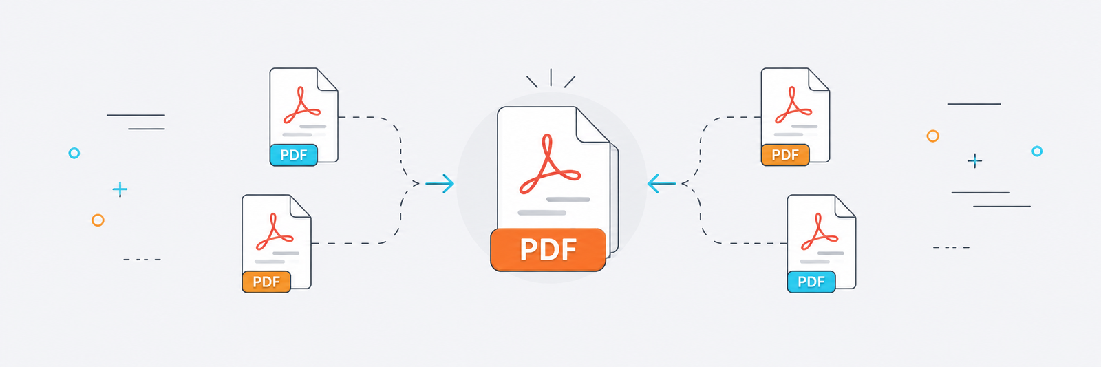 Merge PDF لدمج ملفات PDF وجمعها في مستند واحد مرتب