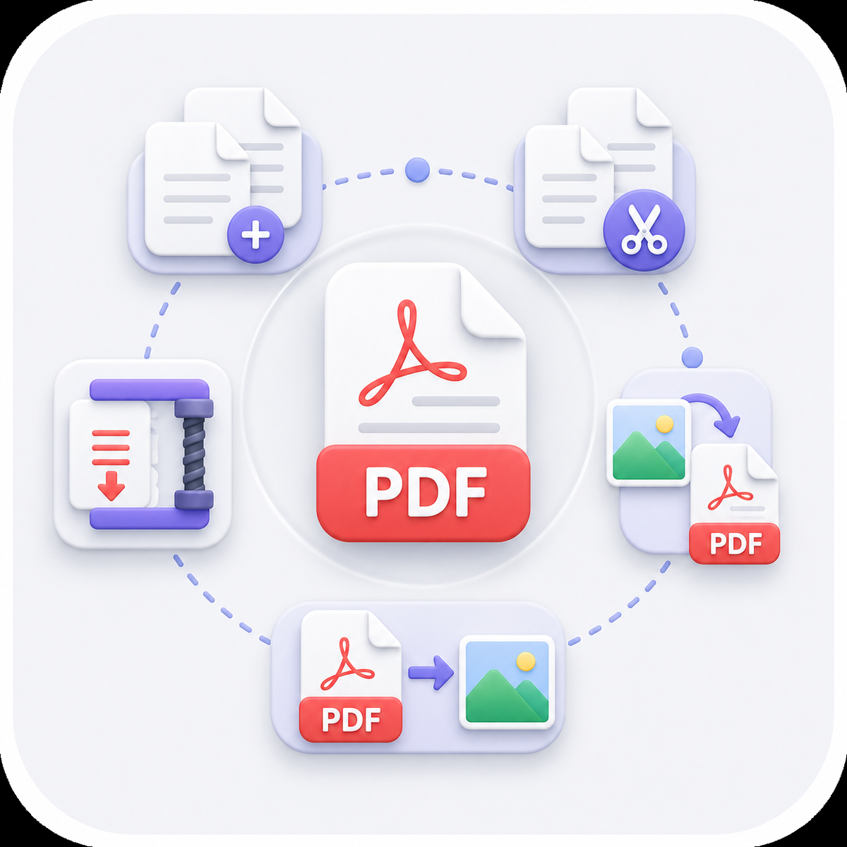 دمج ملفات PDF وترتيبها في ملف واحد