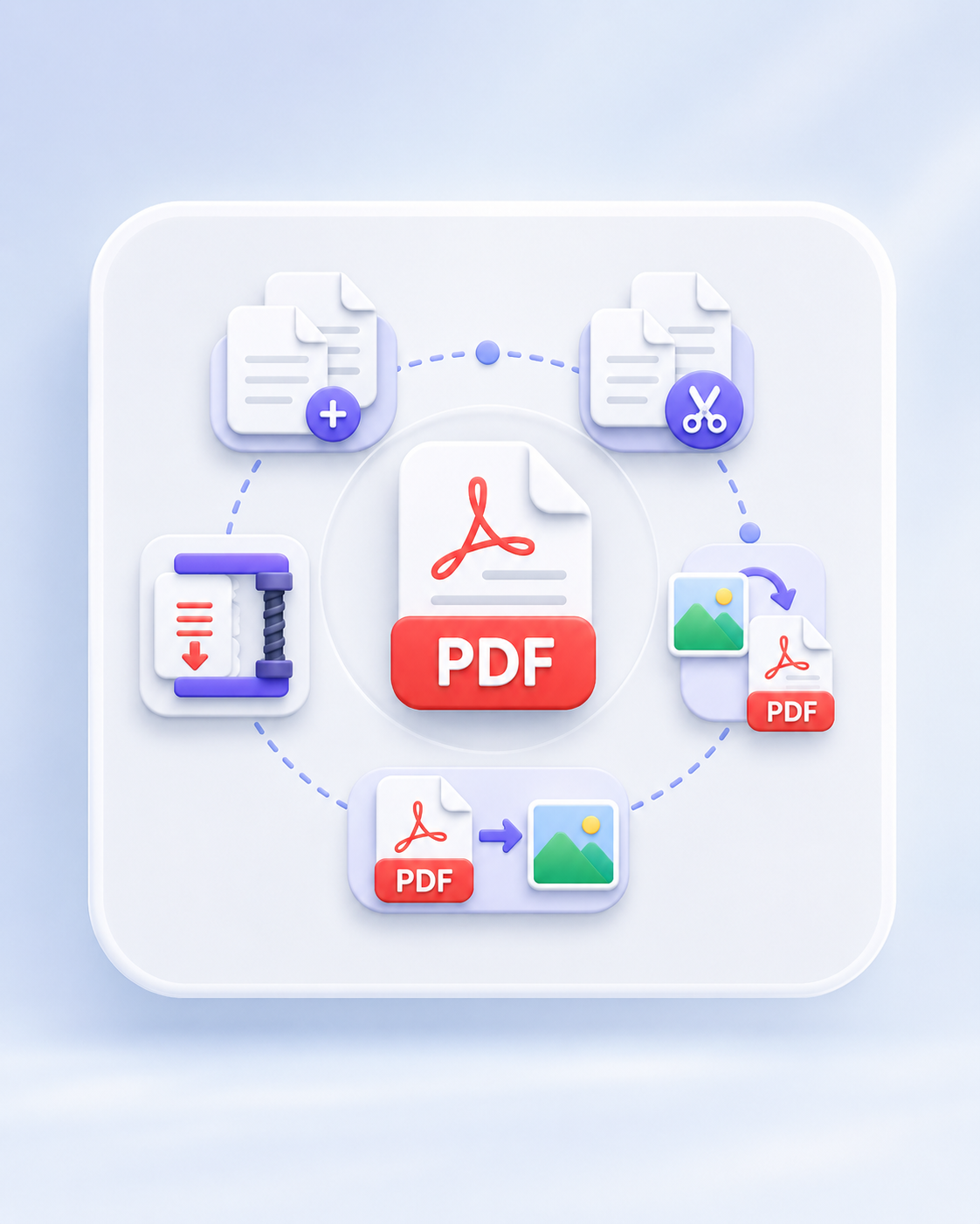 تقسيم ملف PDF واستخراج صفحات محددة