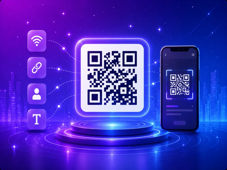 قسم أدوات QR لاختيار نوع رمز الاستجابة السريعة المناسب